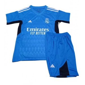 Real Madrid Målmand Udebanesæt Børn 2023-24 Kort ærmer + korte bukser