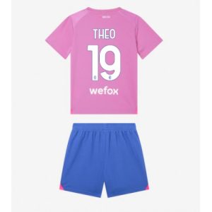 Theo Hernandez #19 AC Milan Tredje trøje Børn 2023-24 Kort ærmer + korte bukser