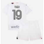 Theo Hernandez #19 AC Milan Udebanesæt Børn 2023-24 Kort ærmer + korte bukser