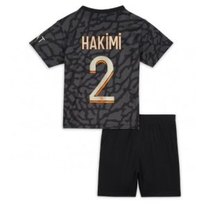 Achraf Hakimi #2 Paris Saint-Germain PSG Tredje trøje Børn 2023-24 Kort ærmer + korte bukser
