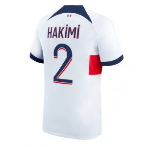 Achraf Hakimi #2 Paris Saint-Germain PSG Udebanetrøje 2023-24 Kort ærmer til mænd