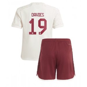 Alphonso Davies #19 Bayern Munich Tredje trøje Børn 2023-24 Kort ærmer + korte bukser
