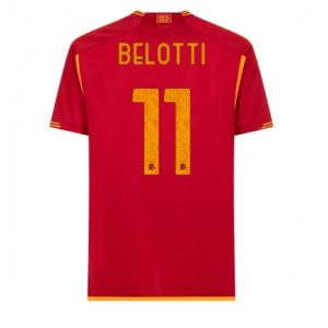 Andrea Belotti #11 AS Roma Hjemmebanetrøje 2023-2024 rød Kort ærmer