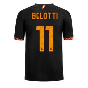 Andrea Belotti #11 AS Roma Tredje trøje 2023-2024 sort Kort ærmer