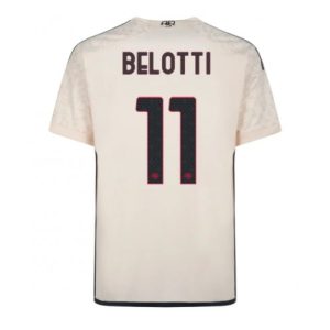 Andrea Belotti #11 AS Roma Udebanetrøje 2023-2024 hvid Kort ærmer