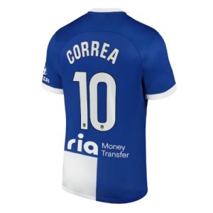 Angel Correa #10 Atletico Madrid Udebanetrøje 2023-24 blå hvid Kort ærmer