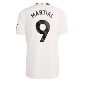 Anthony Martial #9 Manchester United Tredje trøje 2023-2024 hvid Kort ærmer