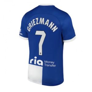 Antoine Griezmann #7 Atletico Madrid Udebanetrøje 2023-2024 blå hvid Kort ærmer