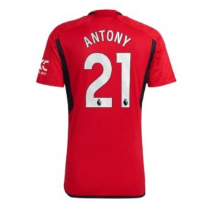 Antony #21 Manchester United Hjemmebanetrøje 2023-2024 rød Kort ærmer