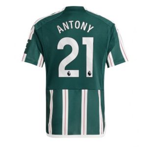 Antony #21 Manchester United Udebanetrøje 2023-2024 grøn Kort ærmer