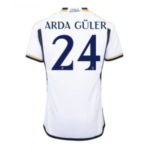 Arda Guler #24 Real Madrid Hjemmebanetrøje 2023-2024 hvid Kort ærmer