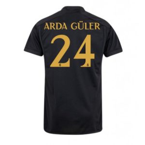 Arda Guler #24 Real Madrid Tredje trøje 2023-2024 sort Kort ærmer