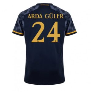 Arda Guler #24 Real Madrid Udebanetrøje 2023-24 sort grå Kort ærmer