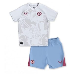 Aston Villa Udebanesæt Børn 2023-24 Kort ærmer + korte bukser