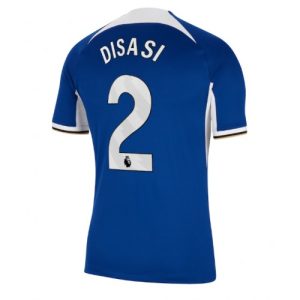 Axel Disasi #2 Chelsea Hjemmebanetrøje 2023-2024 blå Kort ærmer