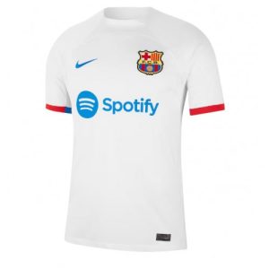 Barcelona Udebanetrøje 2023-2024 hvid Kort ærmer