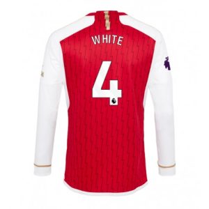 Benjamin White #4 Arsenal Hjemmebanetrøje 2023-2024 Lange ærmer