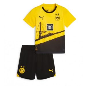 Borussia Dortmund Hjemmebanesæt Børn 2023-24 Kort ærmer + korte bukser