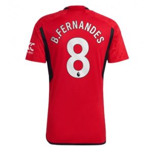 Bruno Fernandes #8 Manchester United Hjemmebanetrøje 2023-2024 rød Kort ærmer