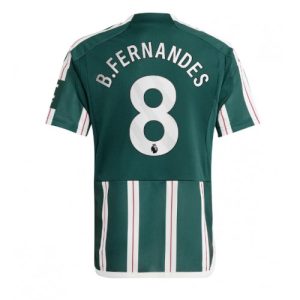 Bruno Fernandes #8 Manchester United Udebanetrøje 2023-2024 grøn Kort ærmer