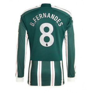 Bruno Fernandes #8 Manchester United Udebanetrøje 2023-2024 grøn Lange ærmer