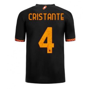 Bryan Cristante #4 AS Roma Tredje trøje 2023-2024 sort Kort ærmer
