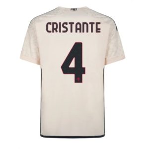 Bryan Cristante #4 AS Roma Udebanetrøje 2023-2024 hvid Kort ærmer