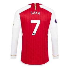 Bukayo Saka #7 Arsenal Hjemmebanetrøje 2023-2024 Lange ærmer