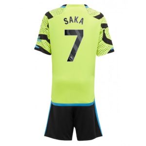 Bukayo Saka #7 Arsenal Udebanesæt Børn 2023-24 Kort ærmer + korte bukser