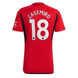 Casemiro #18 Manchester United Hjemmebanetrøje 2023-2024 rød Kort ærmer