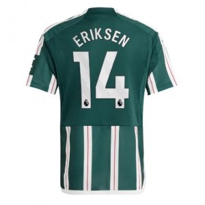 Christian Eriksen #14 Manchester United Udebanetrøje 2023-2024 grøn Kort ærmer