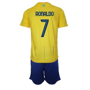 Cristiano Ronaldo #7 Al-Nassr Hjemmebanesæt Børn 2023-24 Kort ærmer + korte bukser
