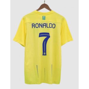 Cristiano Ronaldo #7 Al-Nassr Hjemmebanetrøje 2023-2024 gul Kort ærmer