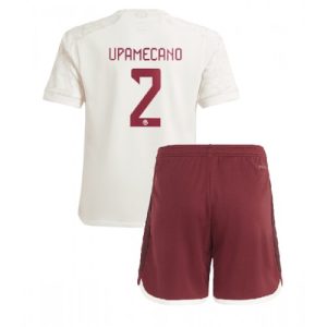 Dayot Upamecano #2 Bayern Munich Tredje trøje Børn 2023-24 Kort ærmer + korte bukser