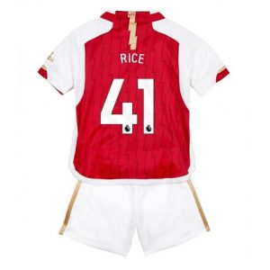 Declan Rice #41 Arsenal Hjemmebanesæt Børn 2023-24 Kort ærmer + korte bukser