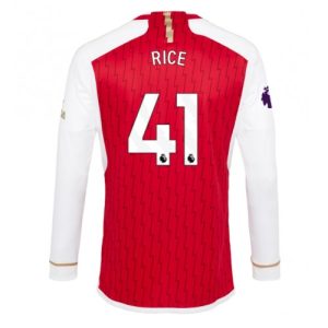 Declan Rice #41 Arsenal Hjemmebanetrøje 2023-2024 Lange ærmer