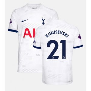 Dejan Kulusevski #21 Tottenham Hotspur Hjemmebanetrøje 2023-2024 hvid Kort ærmer