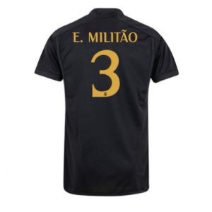 Eder Militao #3 Real Madrid Tredje trøje 2023-2024 sort Kort ærmer
