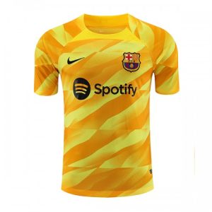 Fodboldtrøjer til mænd Barcelona Målmand Tredje trøje 2023-2024 gul Kort ærmer
