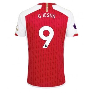Gabriel Jesus #9 Arsenal Hjemmebanetrøje 2023-2024 rød hvid Kort ærmer