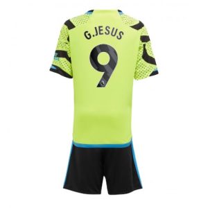 Gabriel Jesus #9 Arsenal Udebanesæt Børn 2023-24 Kort ærmer + korte bukser