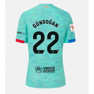 Ilkay Gundogan #22 Barcelona Tredje trøje 2023-2024 grøn Kort ærmer
