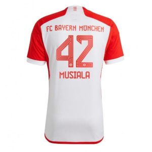 Jamal Musiala #42 Bayern Munich Hjemmebanetrøje Herrer 2023-24 Kort ærmer