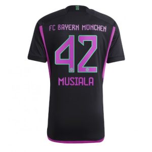 Jamal Musiala #42 Bayern Munich Udebanetrøje Herrer 2023-24 Kort ærmer