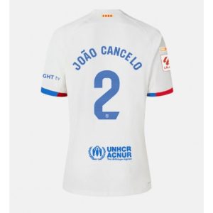 Joao Cancelo #2 Barcelona Udebanetrøje 2023-2024 hvid Kort ærmer