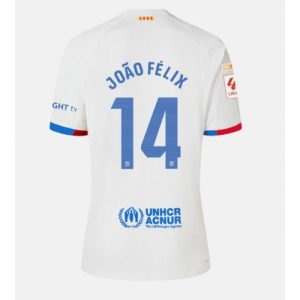 Joao Felix #14 Barcelona Udebanetrøje 2023-2024 hvid Kort ærmer