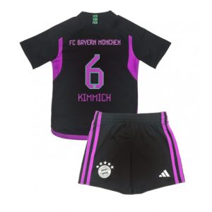 Joshua Kimmich #6 Bayern Munich Udebanesæt Børn 2023-24 Kort ærmer + korte bukser