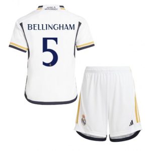 Jude Bellingham #5 Real Madrid Hjemmebanesæt Børn 2023-24 Kort ærmer + korte bukser