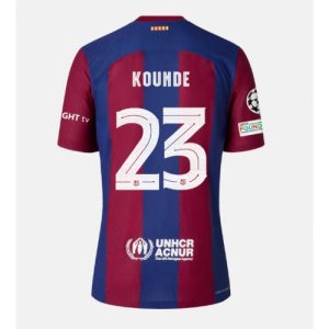 Jules Kounde #23 Barcelona Hjemmebanetrøje 2023-2024 Kort ærmer