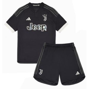 Juventus Tredje trøje Børn 2023-24 Kort ærmer + korte bukser